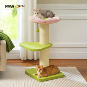 PAWZ Road 50-Inch Cat Tree for Large indoor Cats, Thick Scratching Post, Tall Cat Scratcher Tower