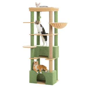 PAWZ Road 66" Cat Tree for Large Indoor Cats