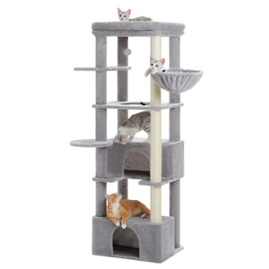 PAWZ Road 66" Cat Tree for Large Indoor Cats