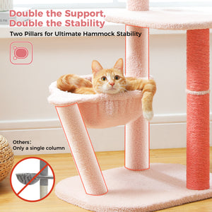 PAWZ Road 37.4" Flamingo Light Pink Cat Tree