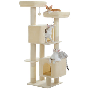 PAWZ Road Flower Cat Tree 52.4" for Indoor Cats