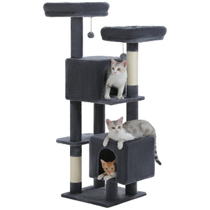 PAWZ Road Flower Cat Tree 52.4" for Indoor Cats