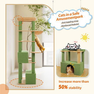 PAWZ Road 66" Cat Tree for Large Indoor Cats