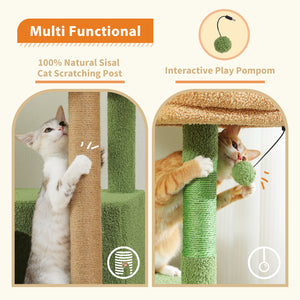 PAWZ Road 66" Cat Tree for Large Indoor Cats