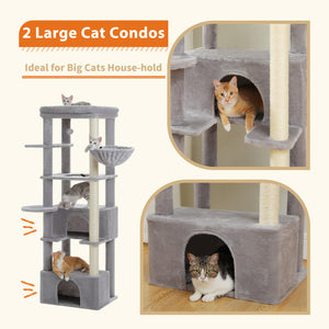 PAWZ Road 66" Cat Tree for Large Indoor Cats