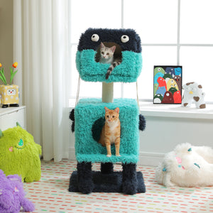 PAWZ Road Monster Cat Tree Blue & Purple