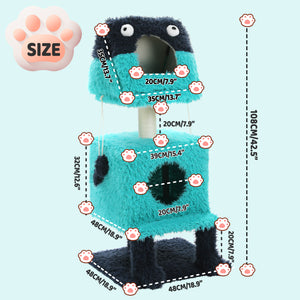 PAWZ Road Monster Cat Tree Blue & Purple