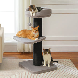 PAWZ Road 50-Inch Cat Tree for Large indoor Cats, Thick Scratching Post, Tall Cat Scratcher Tower