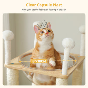 PAWZ Road 42.5" Wooden Cat Tower