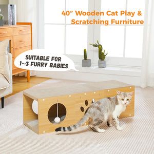 PAWZ Road Cat Scratcher Cardboard Toy, Scratching Pad, Foldable Scratch Board, High-Density Durable Design