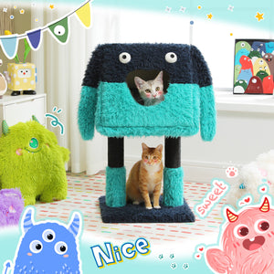 PAWZ Road Monster Cat Tree Blue & Purple