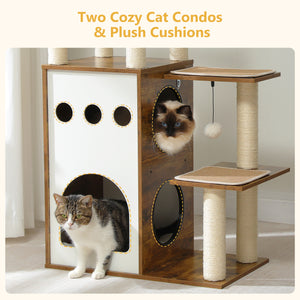 PAWZ Road 42.5" Wooden Cat Tower