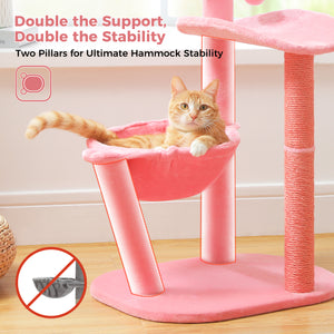 PAWZ Road 37.4" Flamingo Pink Cat Tree