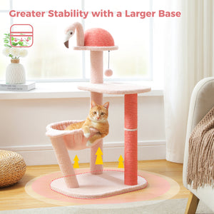 PAWZ Road 37.4" Flamingo Light Pink Cat Tree