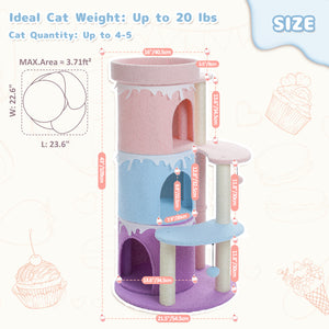 PAWZ Road 43" Cake Cat Tree