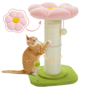 PAWZ Road 23.6-Inch Flower Cat Scratching Post