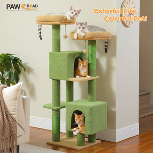 PAWZ Road Flower Cat Tree 52.4" for Indoor Cats