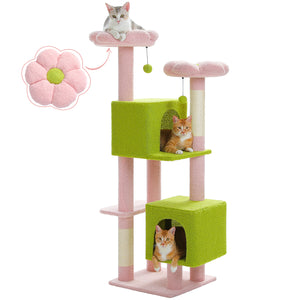 PAWZ Road Flower Cat Tree 52.4" for Indoor Cats